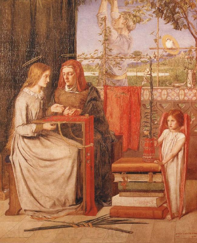 Dante Gabriel Rossetti The Girlhood of Mary Virgin